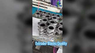 Blocos de amassamento de peças de extrusora