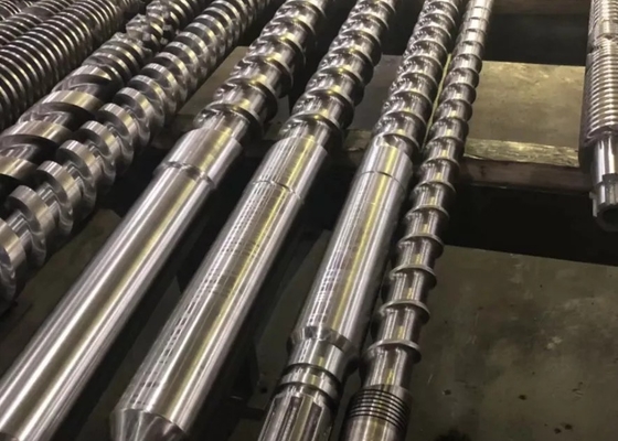 Peças sobresselentes altas dos elementos do parafuso da resistência de desgaste para a extrusora plástica