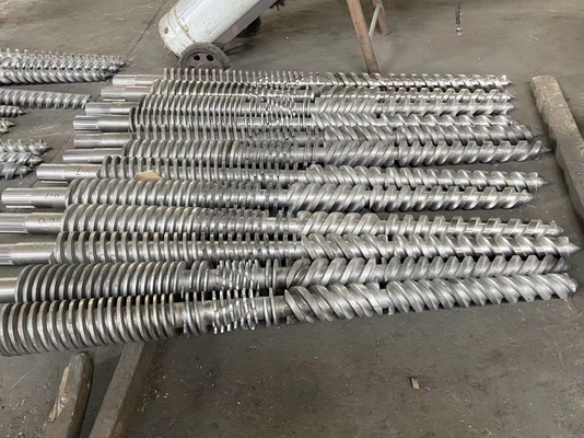 UPVC conduzem 65/132 de tambor gêmeo cônico do parafuso com camada bimetálica