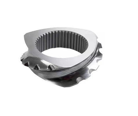 elemento gêmeo do parafuso da extrusora dobro do cone de 65mm para a máquina da extrusora do PVC