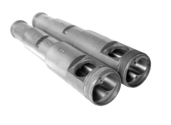 51/105 55/110 92/188 de tambor gêmeo cônico bimetálico do parafuso para o Spc/extrusora de Lvt