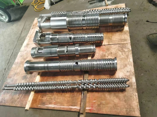 Tambor de parafuso duplo cônico para extrusora de tubulação de PVC 80/156 65/132 55/110 50/105