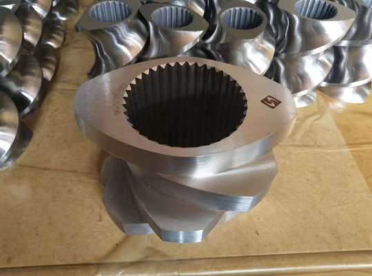 Estrutura modular parafuso e barril para extrusora de parafuso duplo de plástico
