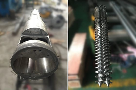 Tambor de parafuso duplo cônico para extrusora de tubulação de PVC 80/156 65/132 55/110 50/105
