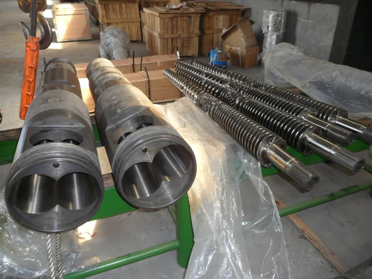 Tambor de parafuso duplo cônico para extrusora de tubulação de PVC 80/156 65/132 55/110 50/105