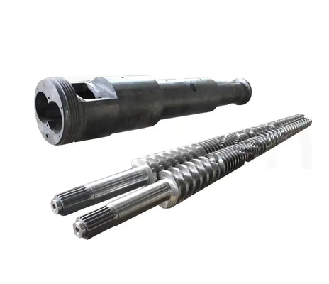 38CrMoAlA Nitrided 51/105 65/132 80/156 tambores gêmeos do parafuso para a extrusora plástica