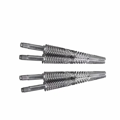 51/105 65/132 80/156 de tambor gêmeo cônico do parafuso de Nitrided para a máquina da extrusora
