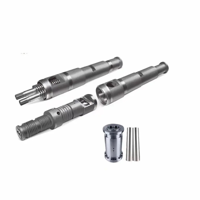51/105 65/132 80/156 de tambor gêmeo cônico do parafuso de Nitrided para a máquina da extrusora