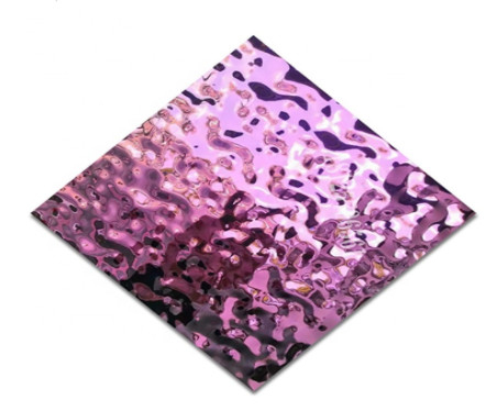 Placa de chapa metálica de aço inoxidável decorativa nova da ondinha de teste padrão de ASTM A240