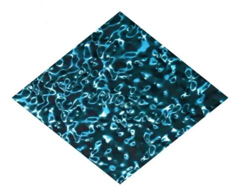 Placa de chapa metálica de aço inoxidável decorativa nova da ondinha de teste padrão de ASTM A240