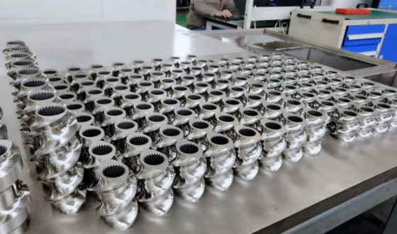 Metal W6mo5cr4V2 Componentes de parafuso Extrusor de parafuso duplo Peças sobressalentes Parafuso para plástico