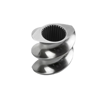 Elemento de parafuso do extrusor bimetálico para extrusor de plástico de madeira / extrusor de parafuso duplo