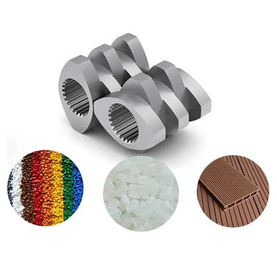 D2 Elementos de parafuso de extrusão de aço com resistência à corrosão para a indústria de masterbatch