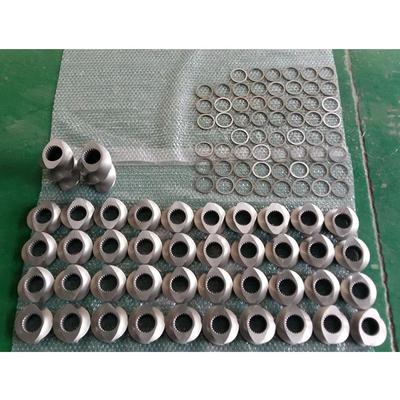 Extrusores de parafusos duplos Parte sobressalente Elemento de parafusos para trabalhar borracha ou plástico