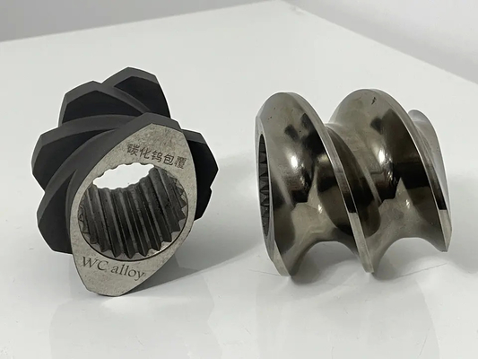 Extrusores de parafusos duplos Parte sobressalente Elemento de parafusos para trabalhar borracha ou plástico