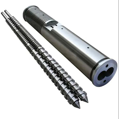 65/132 de tambor gêmeo cônico do parafuso para a tubulação do perfil WPC Spc da tubulação do PVC