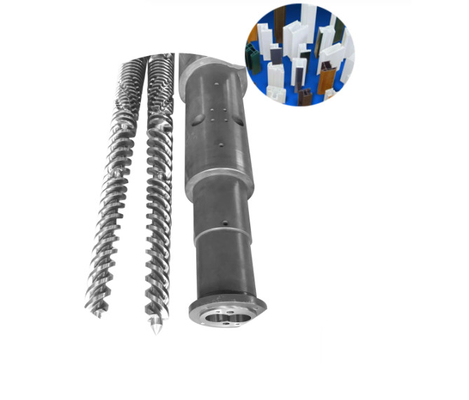 Tubo de PVC Bimetallic Twin Coneal Barril de parafuso 30mm Distância de parafuso