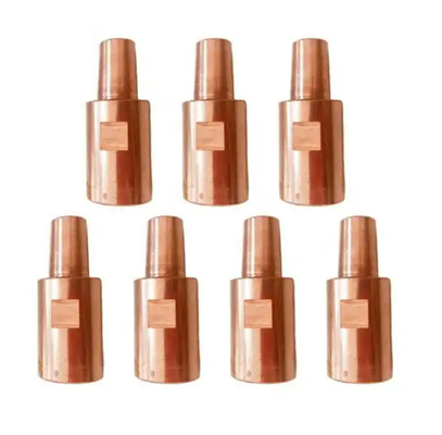 Capa de electrodo de soldadura de tubulação com pinos KCF CuCrZr Material elétrodos de tubulação de tubulação M6 M8 M10
