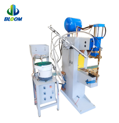 Soldadora de pontos de resistência de alto desempenho com alimentador de tigela vibrante e alimentador automático de nozes