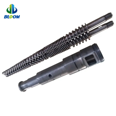 Tricolor e barril de duplo cônico resistente ao desgaste para PVC WPC TPE / TPU