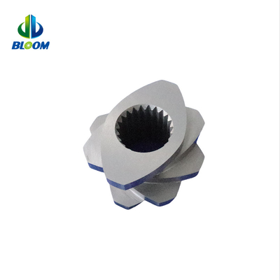 Paralelo Co Rotating Twin Screw Extruder de plástico Cobalt Alloy Screw para PEEK PVDF