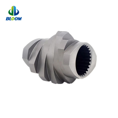 Paralelo Co Rotating Twin Screw Extruder de plástico Cobalt Alloy Screw para PEEK PVDF
