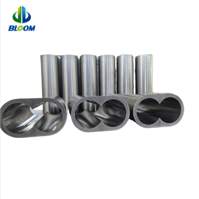 Extrusor de plástico de paralelo com dois parafusos em rotação Cobalt Nickel Alloy Barrel Liner na indústria de baterias de lítio
