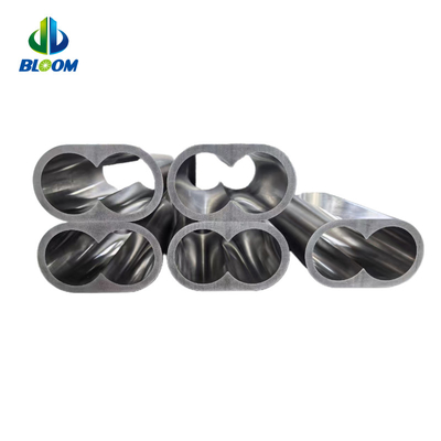 Extrusor de plástico de paralelo com dois parafusos em rotação Cobalt Nickel Alloy Barrel Liner na indústria de baterias de lítio