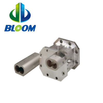 W6Mo5Cr4V2 Barril de extrusora de plástico para extrusora de parafuso duplo LDPE/HDPE/PP Extrusora de sopro de filme Barril de parafuso bimetal