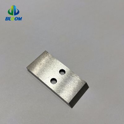Lâmina personalizada Especializada em forma de pequena faca de máquina industrial Para embalagem de alimentos reciclagem de plástico SS resistência ao desgaste de aço