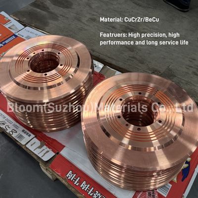 Customized CuCrZr Alloy Seam Welding Wheel for Seam/Roll Welding with Diameter qp300-q50mm and Thickness5-30mm