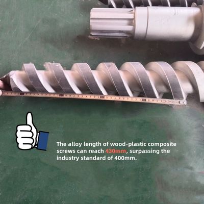 Cano de Parafuso Gêmeo Cônico 38CrMoAlA de Alta Precisão para Compressão Progressiva em Extrusão de Plásticos e Borracha