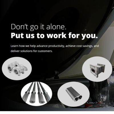 (PTR) Peças de extrusora de aço resistente ao desgaste de grão ultra fino W6 Elemento de rosca de extrusora de rosca dupla Barril e eixo