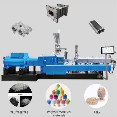 Elementos de parafuso duplo de alta precisão com ligas de 38CrMoAl CR12MoV e W6542 para extrusoras de composição de polímeros
