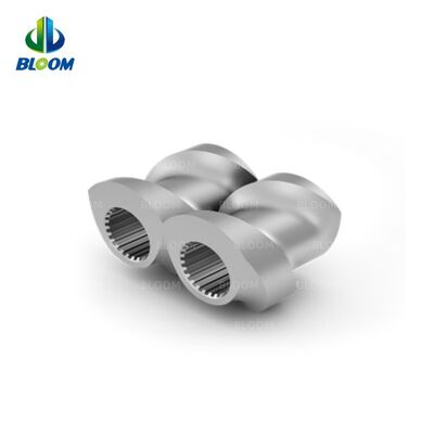 Modular Structure Screw and Barrel for Plastic Twin-Screw Extruder with 15.6-250mm Specification and W6Mo5Cr4V2 Material