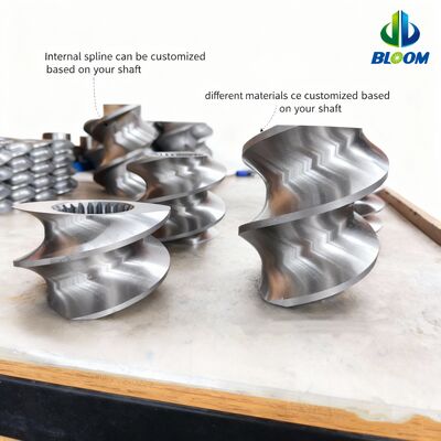 Partes de extrusoras de parafusos duplos resistentes ao desgaste e à corrosão com especificações personalizadas e capacidade de binário elevada