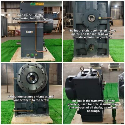 SJ SZ65 Série Extrusor de Operação Sincrónica de Alto Torque de Precisão Caixa de engrenagens para extrusora de parafuso de plástico