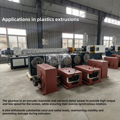 Caixa de engrenagens da série SZ65 para extrusora vertical de parafuso único com conversão de binário elevado