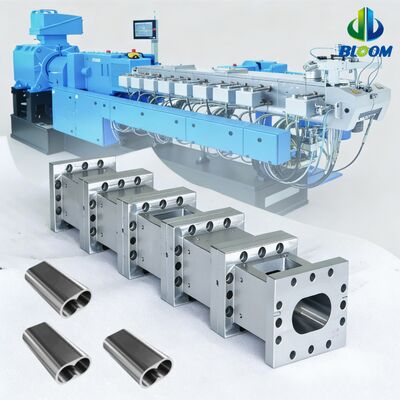 Parafusos e Cilindros Extrusores Bimetálicos de Liga de Níquel com Resistência ao Desgaste e Tolerância a Altas Temperaturas para Extrusoras de Plástico PP Pet PVC ABS