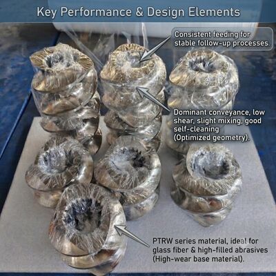 High Efficiency Mixing 30mm Bimetallic Twin Screw Elements for Durable Extruder Performance