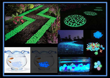 Pedras fotoluminescentes dos seixos dos materiais luminescentes da pedra do pigmento do fulgor