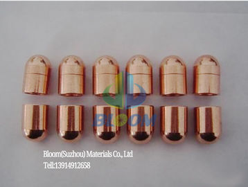 Pontas de elétrodo chanfradas lisas redondas da soldadura do ponto do tampão que soldam materiais de consumo Cucrzr e costume