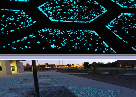 Pedra luminosa artificial com baixas condições de armazenamento da luz da excitação