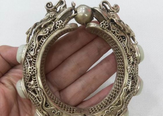 Bracelete auspicioso tradicional chinês dos testes padrões com boa bênção