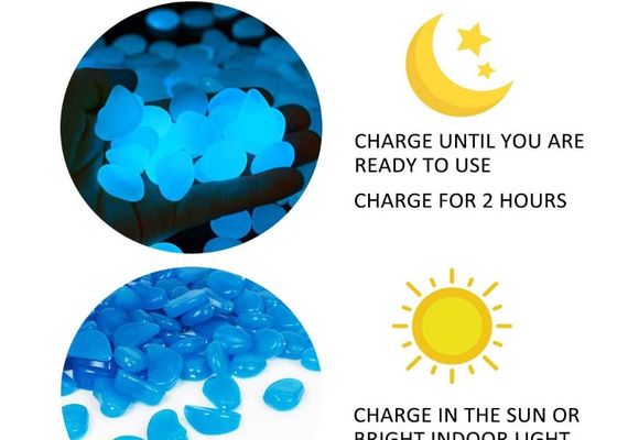 Seixos fluorescentes verdes azuis não radioativos da resina para a decoração da casa