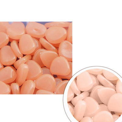 o fulgor de 1.5mm nos seixos escuros incandesce cascalhos para acessórios da decoração da casa da jarda
