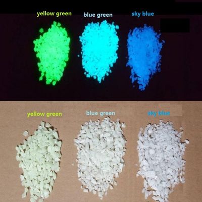 O fulgor do cascalho apedreja materiais luminescentes para a decoração da estrada