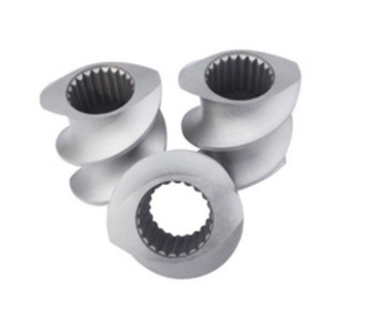 elemento do parafuso do gêmeo 316L para a linha de produção plástica da máquina de Masterbatch