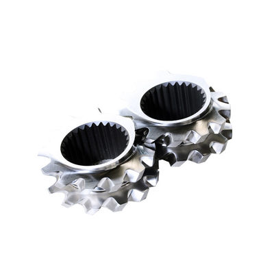 Elementos de parafuso duplo da série ZSK W6Mo5Cr4V2 para extrusoras de parafuso duplo de rotação conjunta com diâmetro entre 20 mm e 200 mm