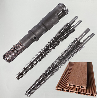 Tambor gêmeo cônico da extrusora do nitreto X800 para processar o ABS do PLA do HDPE do LDPE do PE do PVC PP